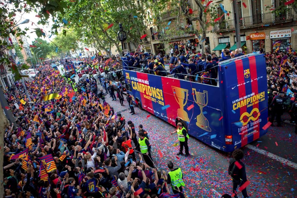 Rua del Barça: les millors fotos de la festa dels campions