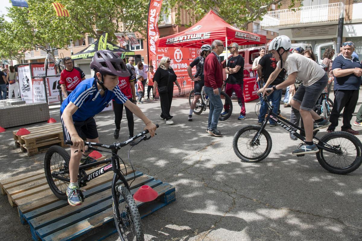 Activitats relacionades amb el món de la bicicleta a la Fira de Navàs de l’any passat