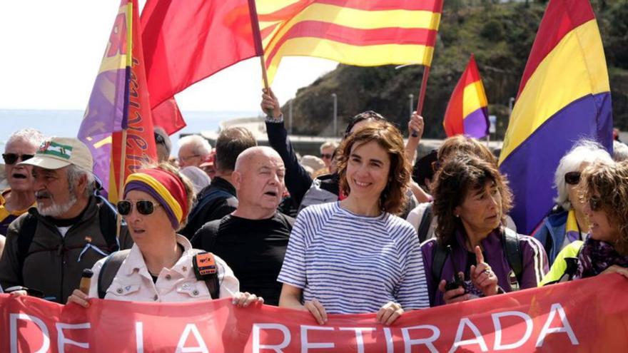 La Marxa de la Retirada tanca l’última etapa des de Portbou