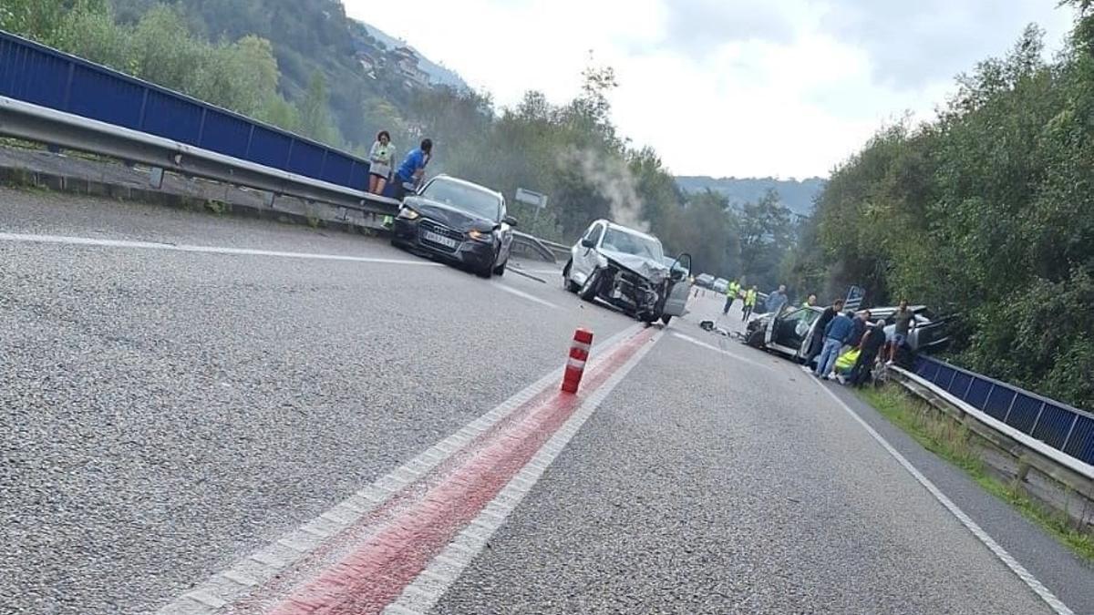 Accidente en el Corredor del Nalón