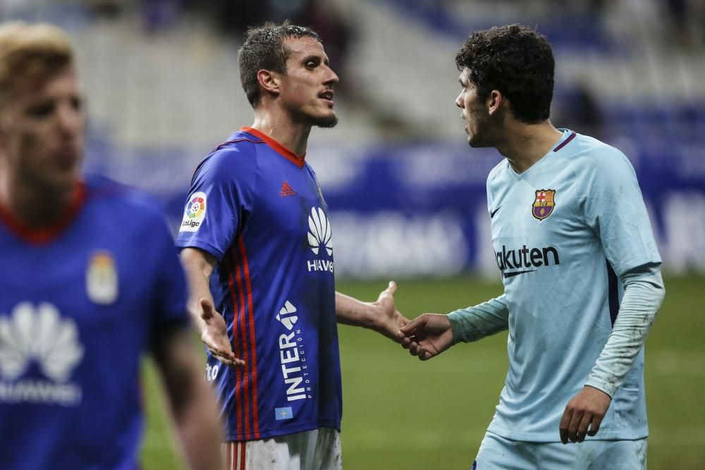 El partido entre el Real Oviedo y el Barcelona B, en imágenes