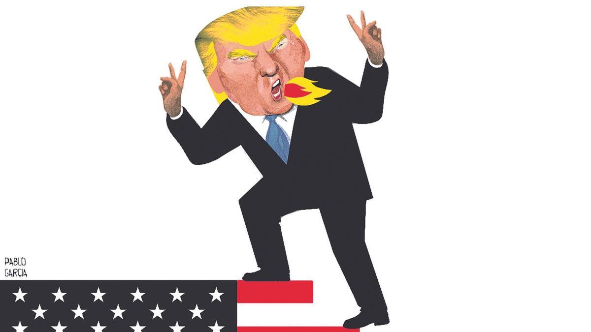 CARICATURA DE DONALD TRUMP