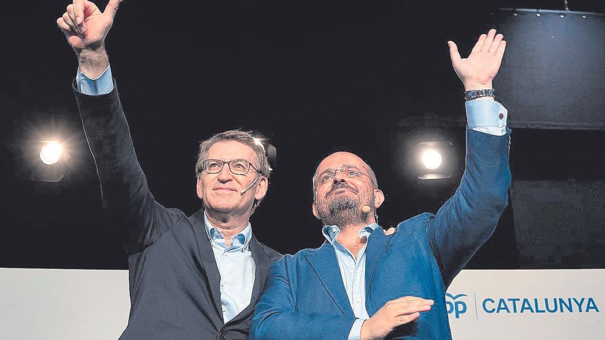 Alberto Núñez Feijóo y Alejandro Fernández.