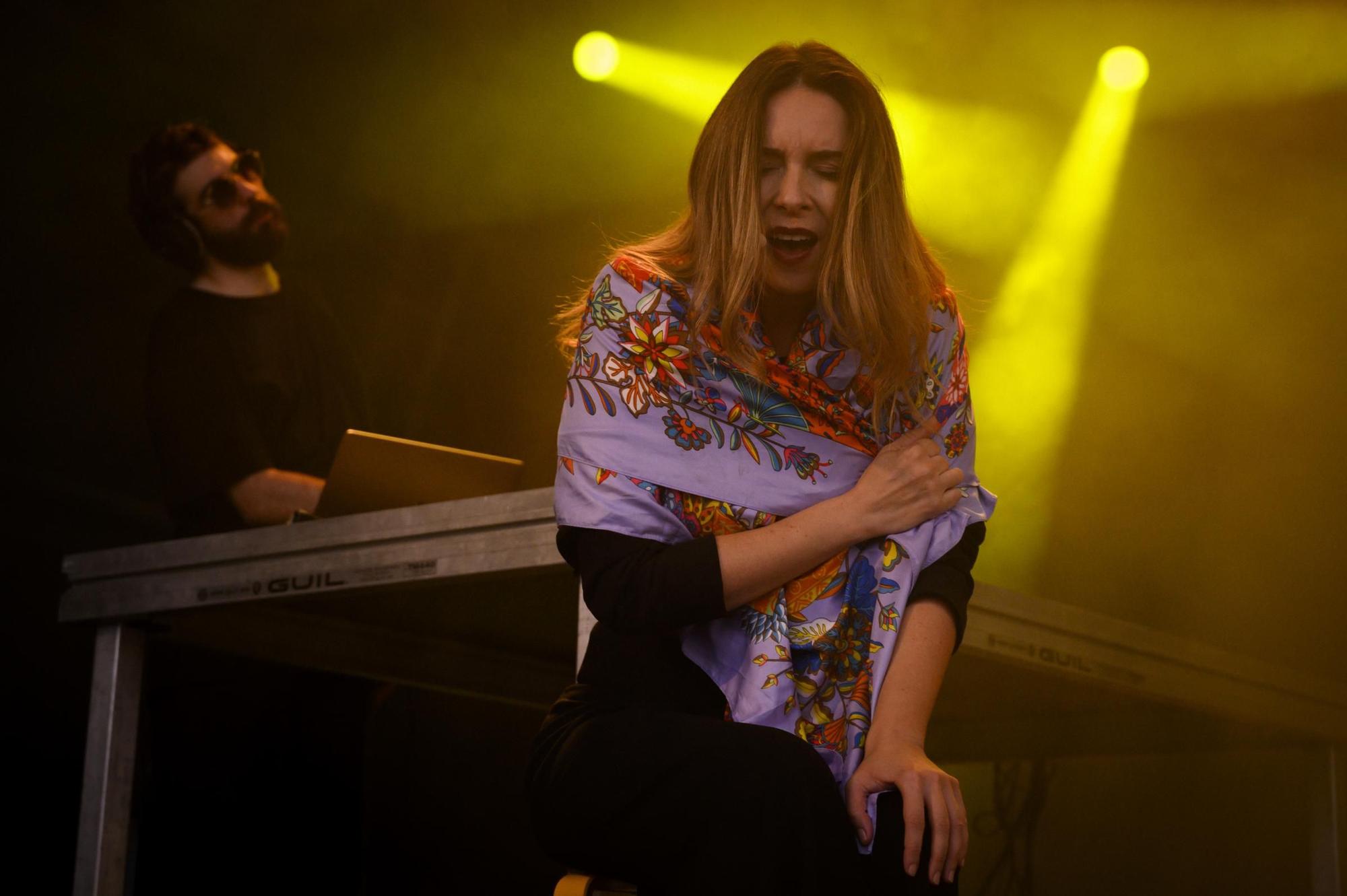 Rocío Márquez y Bronquio durante la actuación de la última jornada Womad