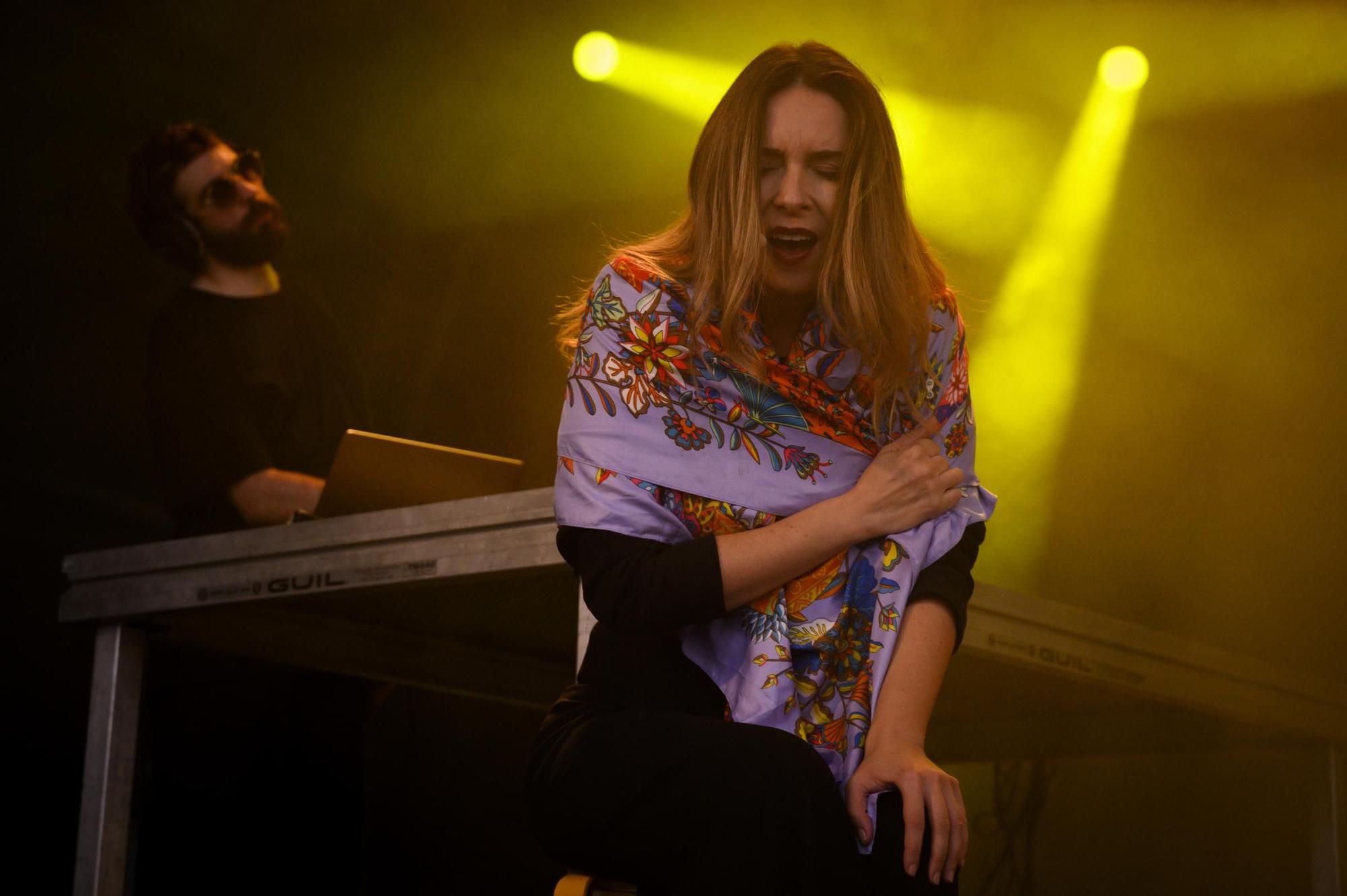 Rocío Márquez y Bronquio durante la actuación de la última jornada Womad