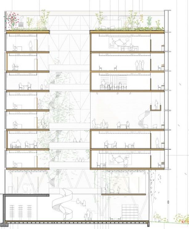 Diseño ganador para el edificio del Citic en la Cidade das Tic, en la antigua fábrica de armas de A Coruña