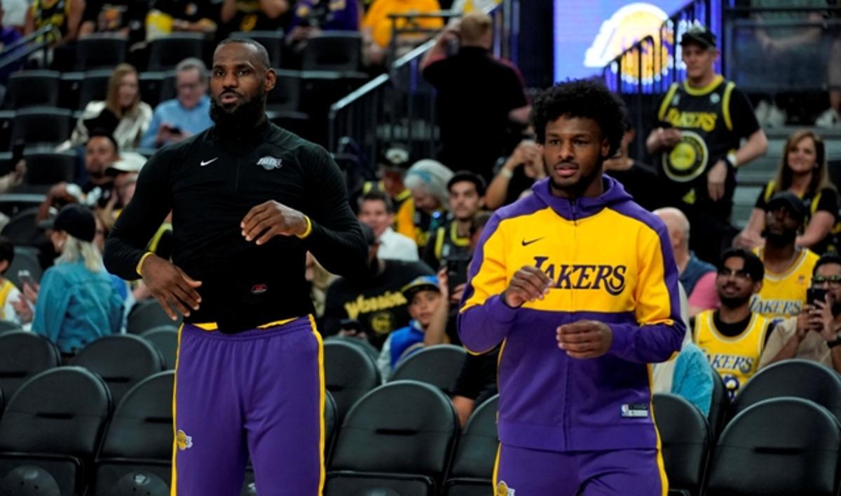 Ver juntos en la pista a LeBron James y su hijo Bronny, será uno de los atractivos de la nueva temporada