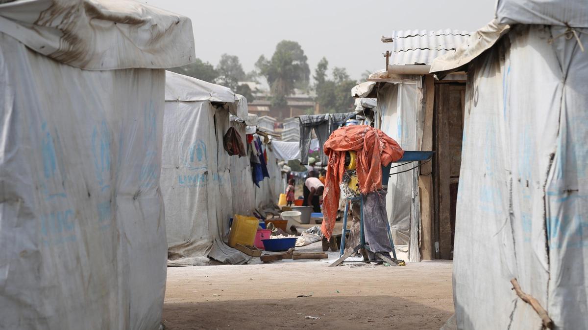 Campamento de desplazados en Ituri, en el noreste de RDC.