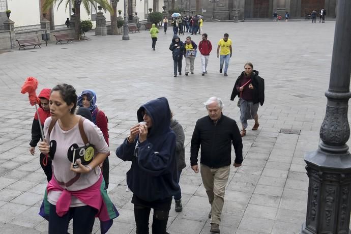 15-11-19 LAS PALMAS DE GRAN CANARIA.PLAZA DE SANTA ANA-PRISION DE SAN JUAN. LAS PALMAS DE GRAN CANARIA. Marecha contra los CIES. Fotos: Juan Castro.  | 15/11/2019 | Fotógrafo: Juan Carlos Castro