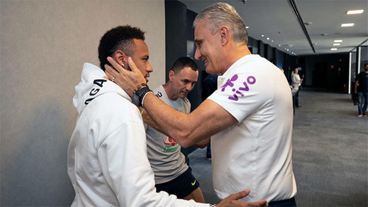 Tite explica cómo se encuentra Neymar tras la visita del futbolista