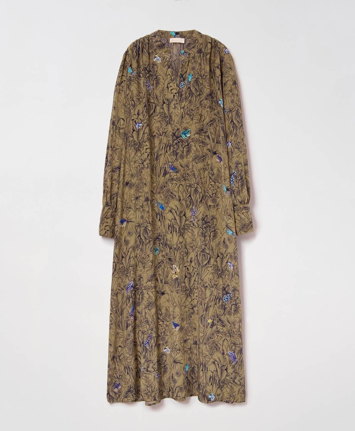 Maxi vestido estampado de la firma italiana Momoni