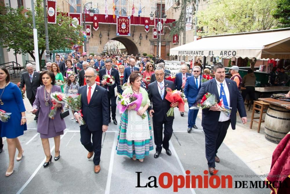 Ofrenda de flores en Caravaca