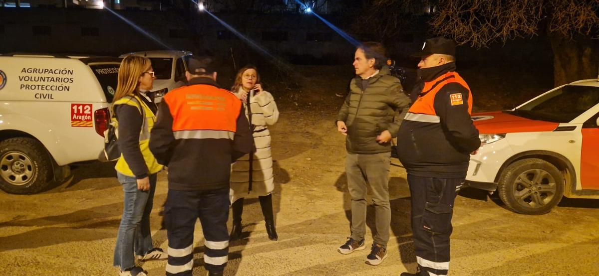 El consejero Roberto Bermúdez de Castro, en Caspe, este jueves.