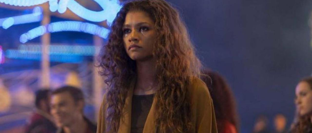 Zendaya, en un fotograma de la serie ‘Euphoria’.   | // LOC