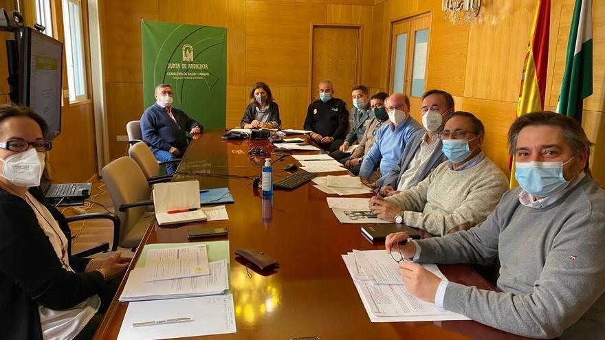 Reunión de la comisión que estudia las medidas contra las agresiones a sanitarios en Córdoba.