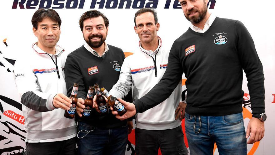 Santiago Miguélez, José Villanueva, Tetsuhiro Kuwata y Alberto Puig. // Estrella Galicia