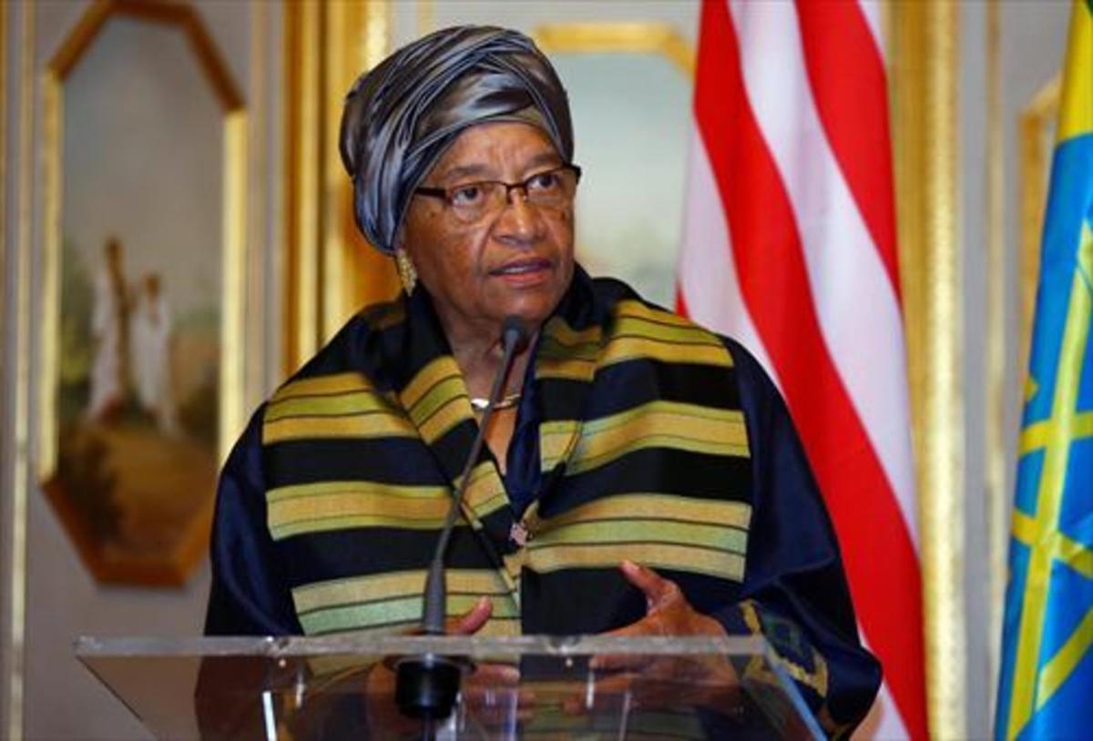 Ellen Johnson Sirleaf, durant una visita a Etiòpia.