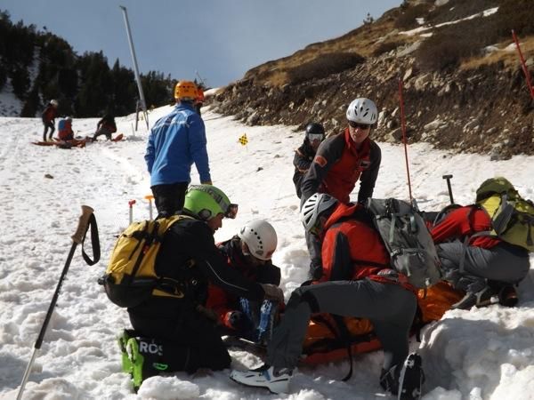 Simulacre de rescat a Vallter