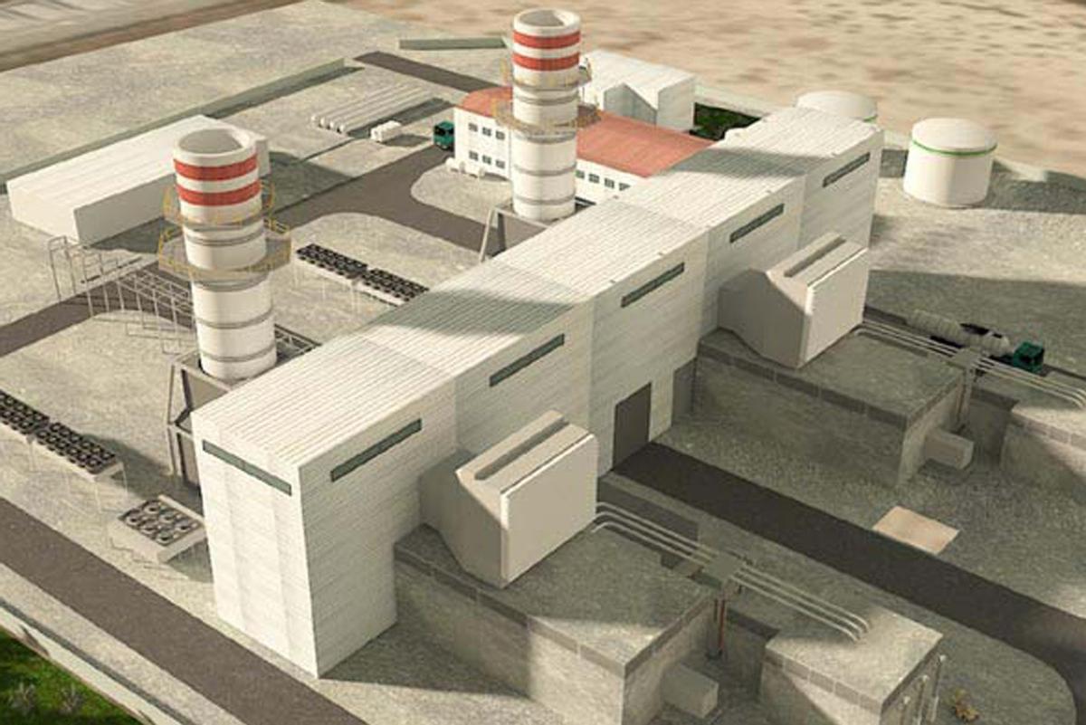 Recreación de la central térmica de Jebel Ali que s'axudicó en 2017 a Duro Felguera.