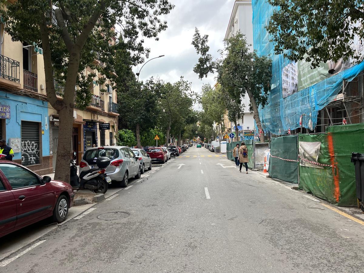Vista de la calle Pelayo hacia la calle Martínez Maldonado