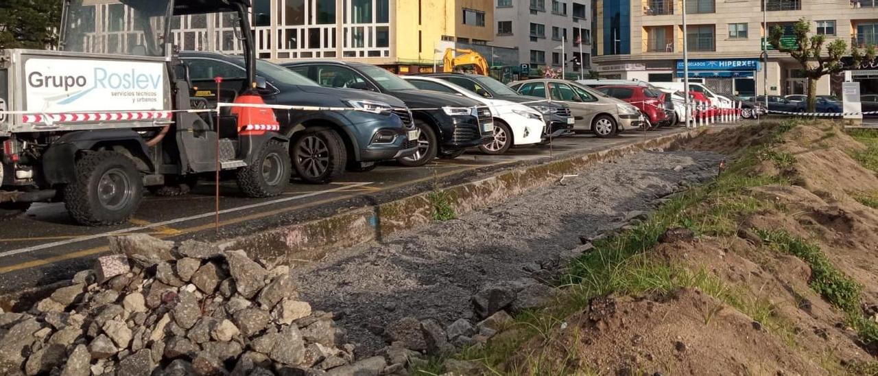 Portos de Galicia retomará de inmediato los trabajos en el frente de la playa de Banda do Río, por donde discurrirá una senda peatonal.