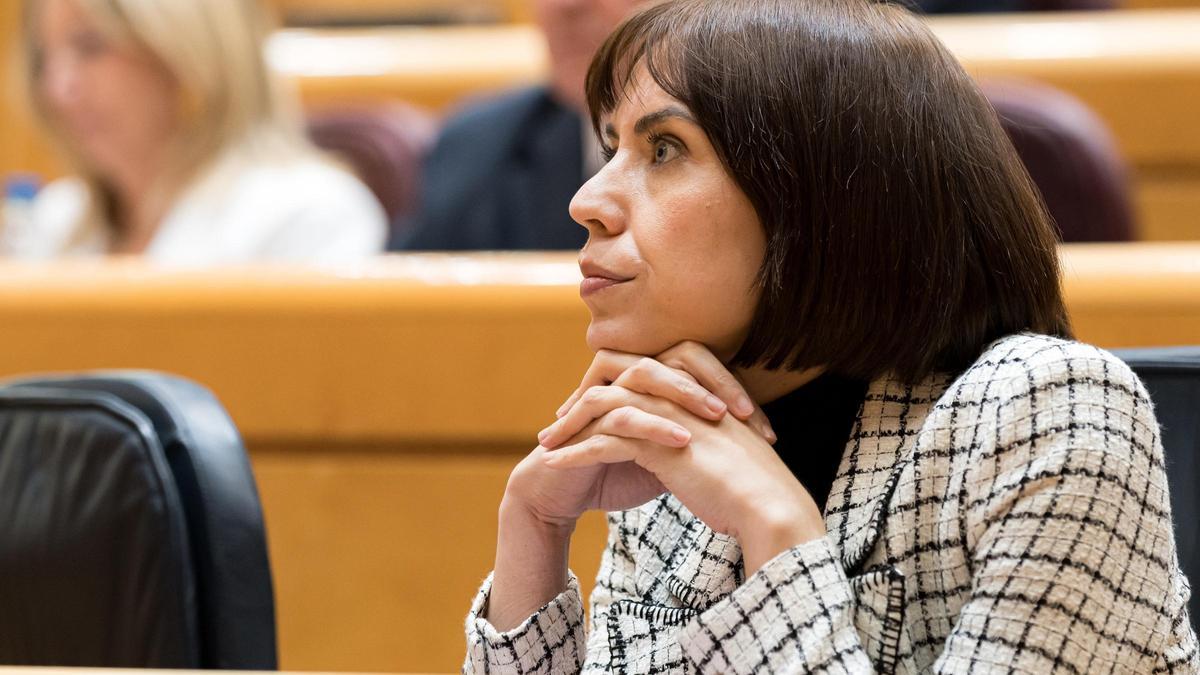 Diana Morant, durante una sesión plenaria del Senado.