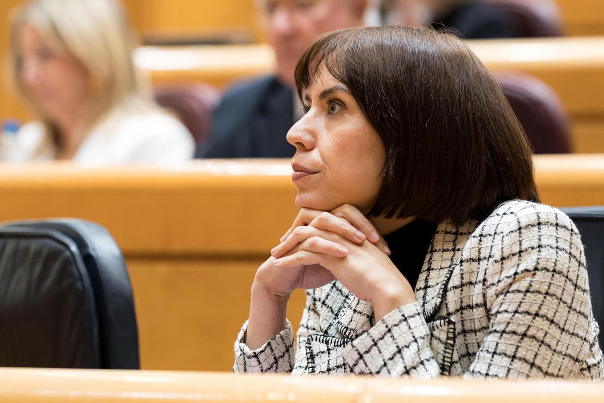 Diana Morant, durante una sesión plenaria del Senado.