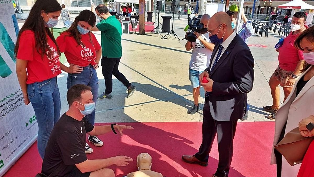 Actividades celebradas ayer en Alcantarilla con motivo del Día del Corazón. | L.O.