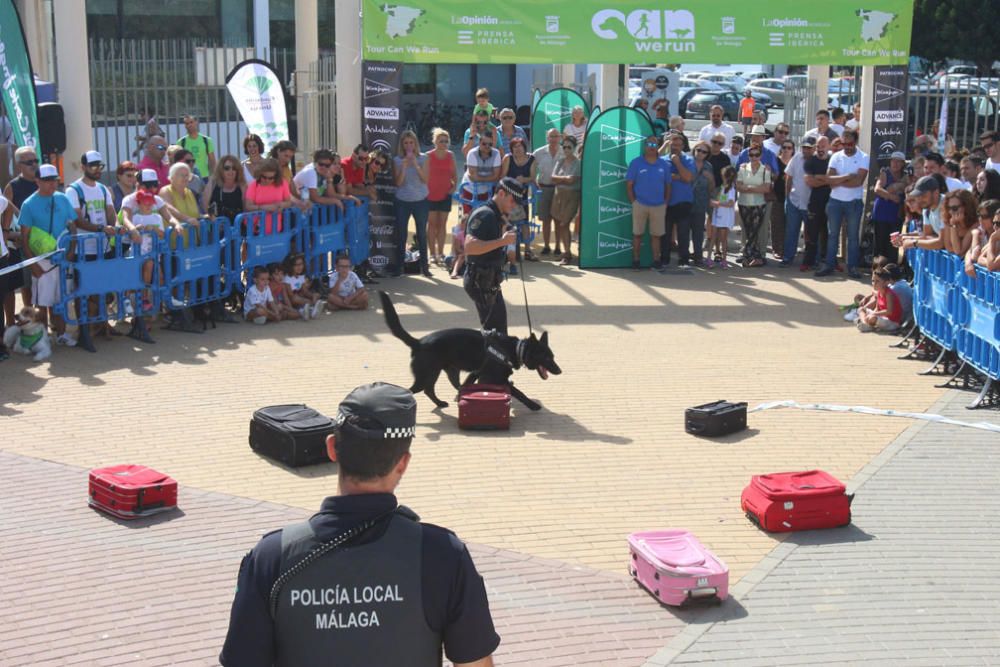 El Parque Huelin ha acogido la primera edición de un evento destinado a las mascotas y a sus dueños, con carreras en diversas categorías, actividades gratuitas y numerosos stands