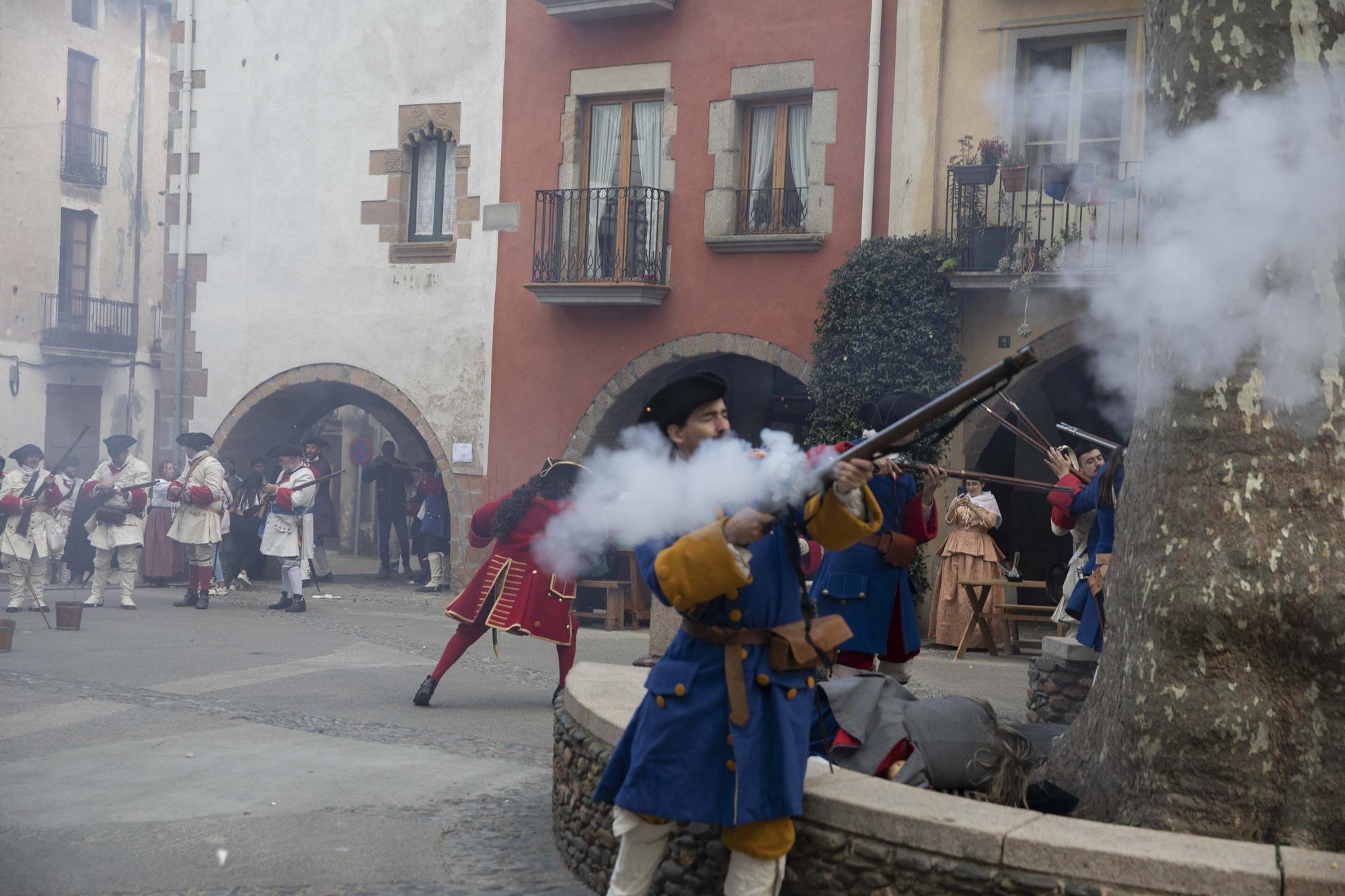 Arbúcies recrea el tradicional Combat de fa més de 300 anys