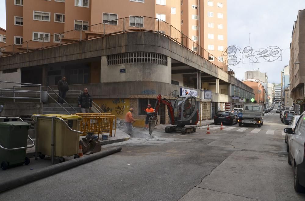 Reparación de una tubería en Cardenal Cisneros