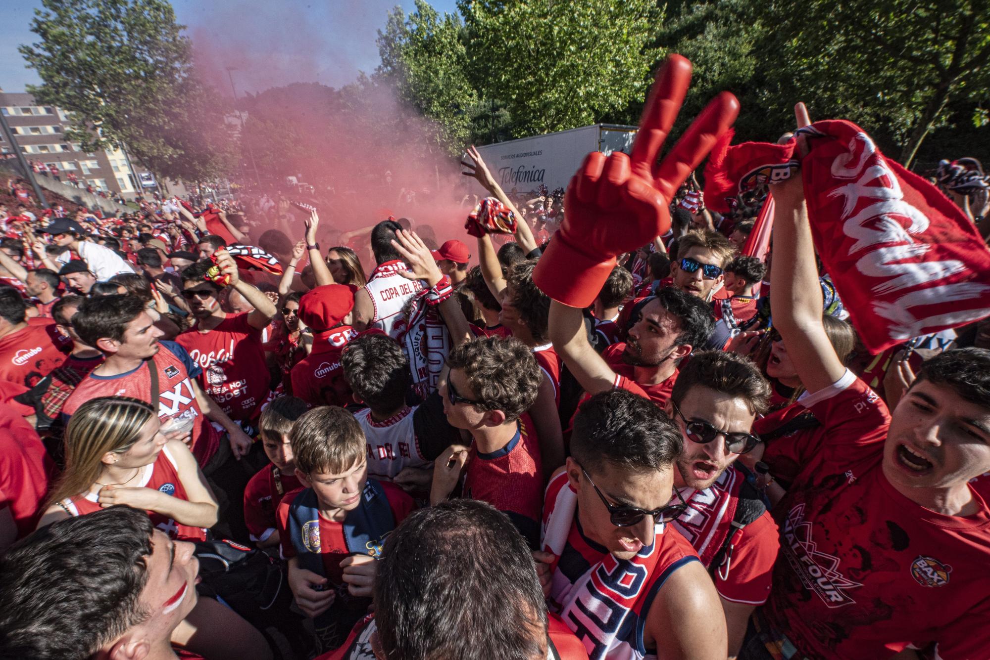 #RoadtoBilbao: Les millors imatges de l'afició abans de la gran final Baxi-Tenerife