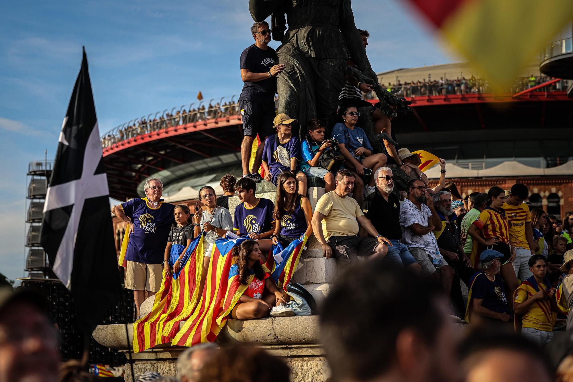 La manifestació de l'ANC per la Diada a Barcelona