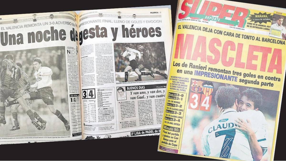 'Una noche de gesta y héroes' o 'Mascletà', páginas históricas de Superdeporte