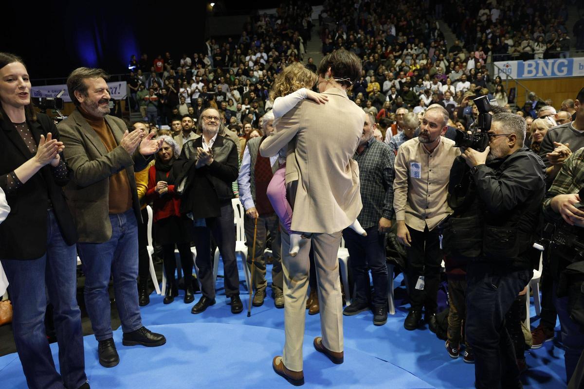 Pontón con su hija Icía, una habitual en sus actos