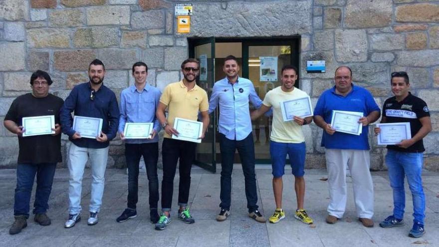 Entrega de diplomas del último curso, en el pazo de Vista Real. // FdV