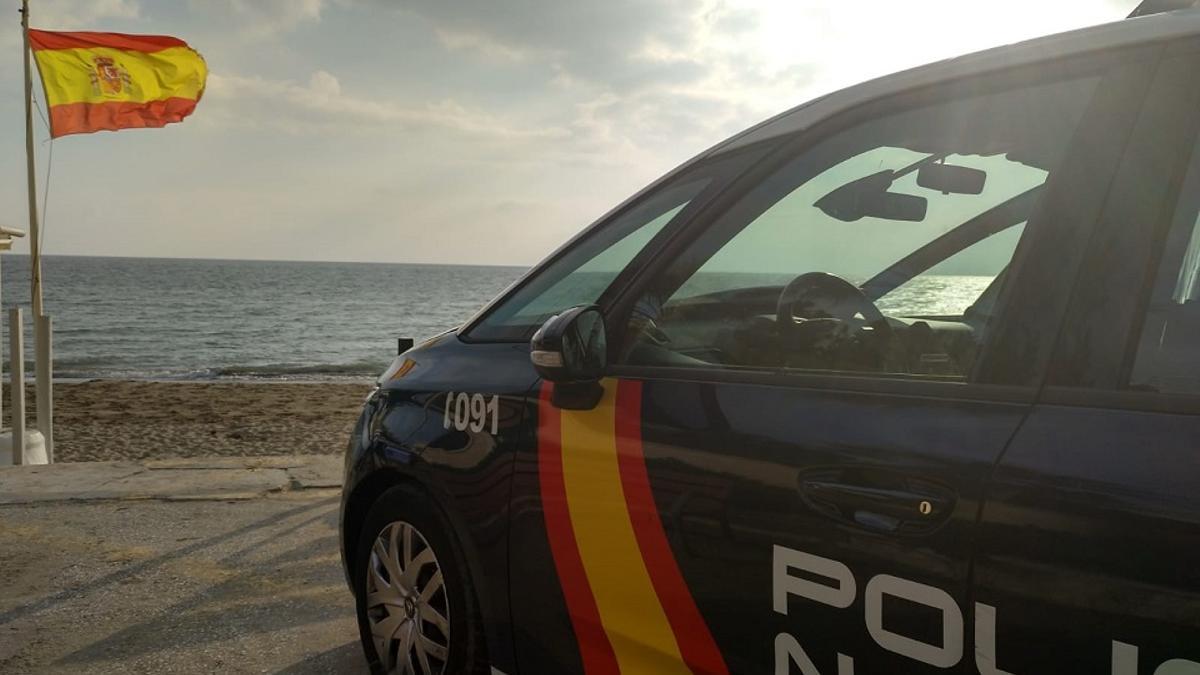 Imagen de un coche de la Policía Nacional de Marbella.