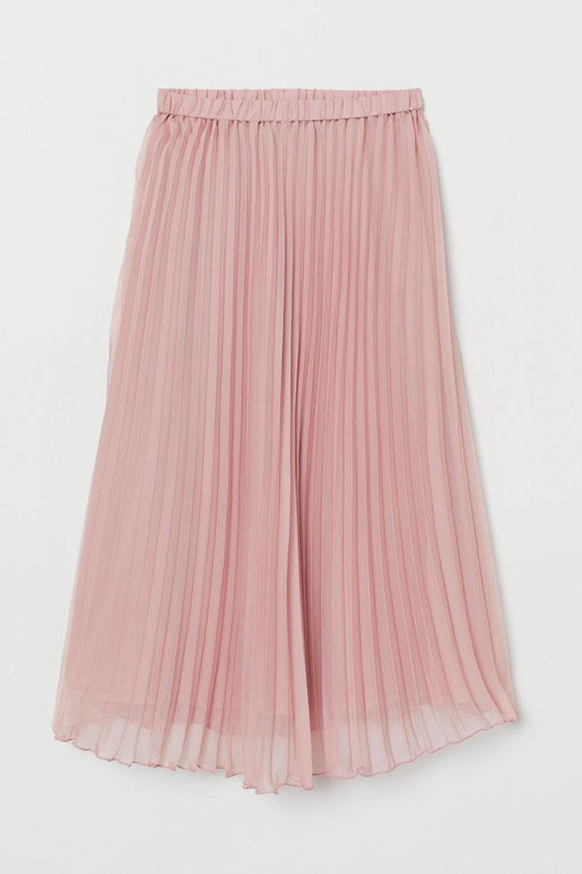Falda plisada de bailarina semitransparente, de H&M
