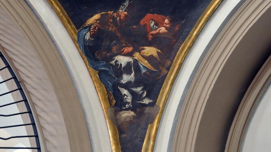 Goya pintó las cuatro pechinas en la cúpula de la Ermita Virgen de la Fuente.
