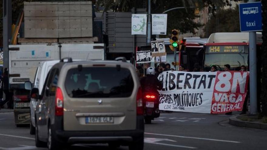 Arranca la huelga general convocada en Cataluña por las entidades soberanistas