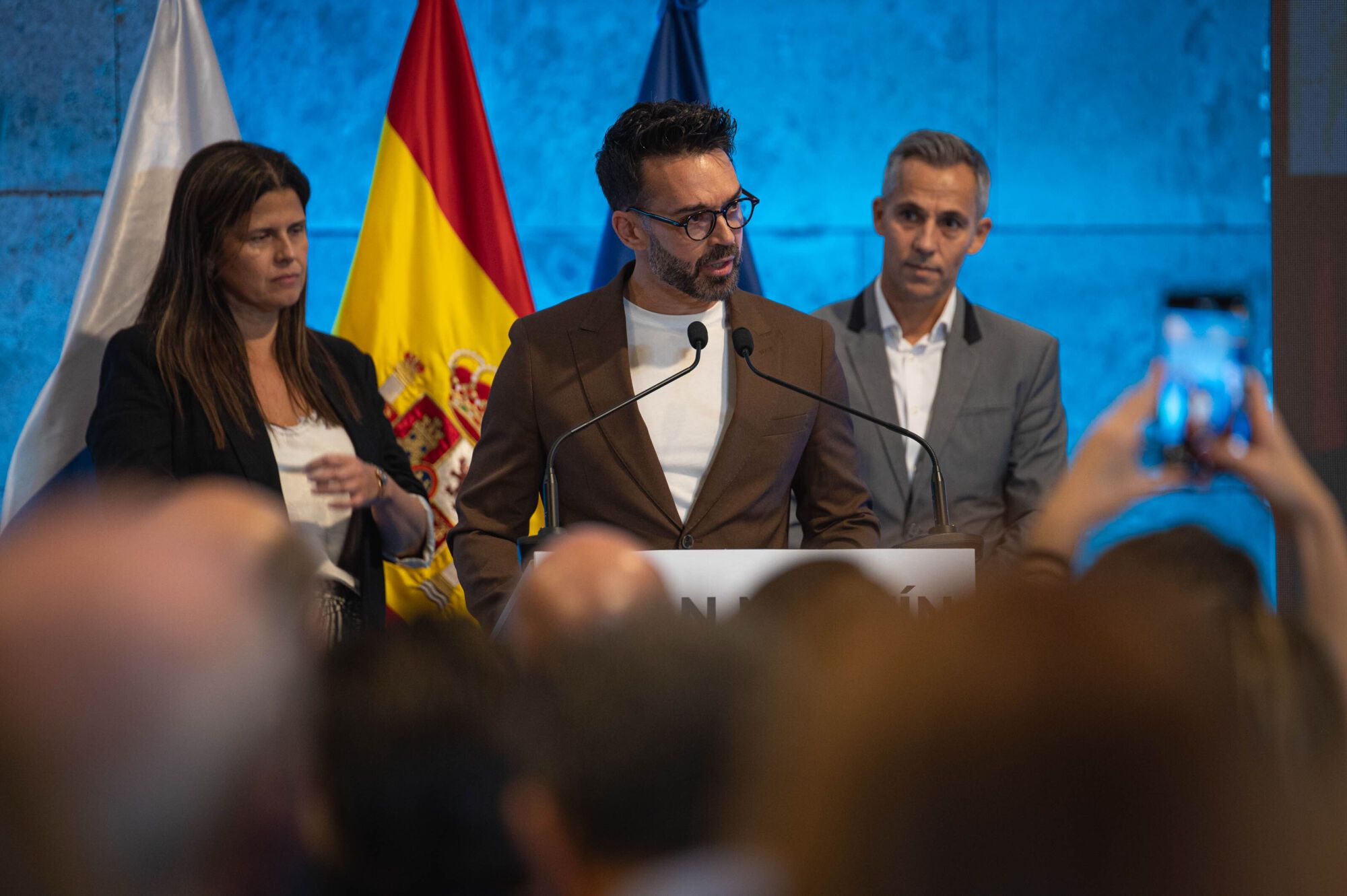 Acto de homenaje al expresidente de Canarias, Adán Martín, cuando se cumplen 15 años de su fallecimiento