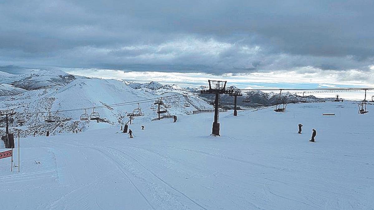 La zona alta de la estación de Pajares.