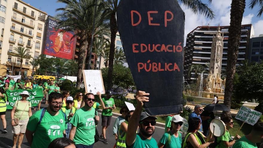 Nueva manifestación por la enseñanza pública en Alicante