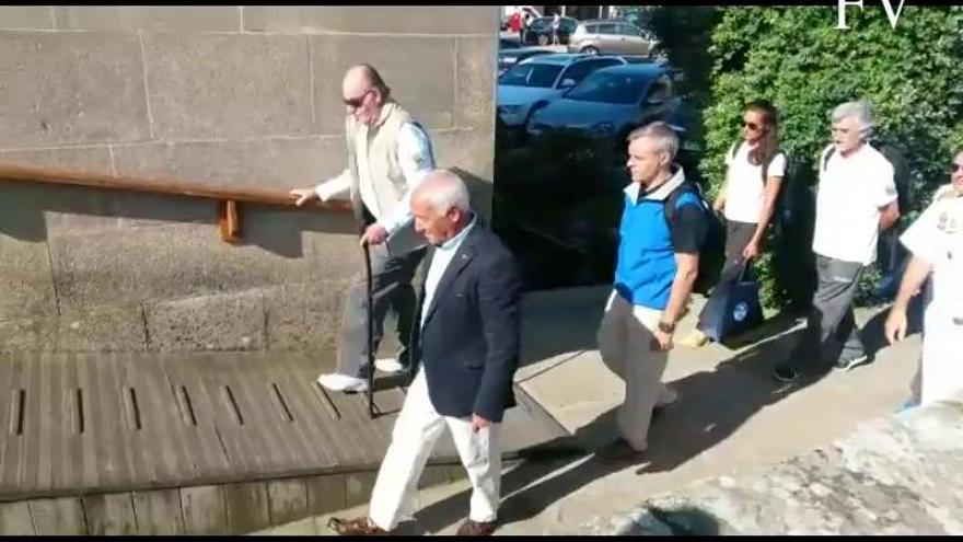 El rey Juan Carlos en Baiona para el  Trofeo Príncipe de Asturias