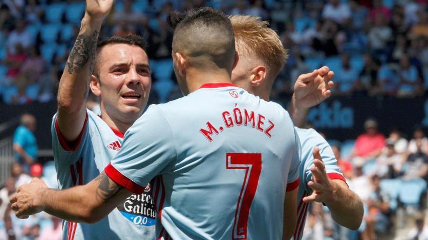 Aspas logró marcar dos goles.