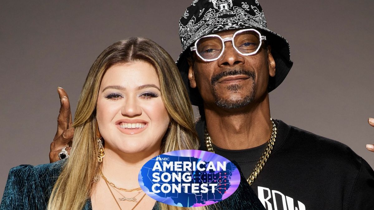 Kelly Clarkson y Snoop Dogg, presentadores del American Song Contest, el Eurovisión de Estados Unidos