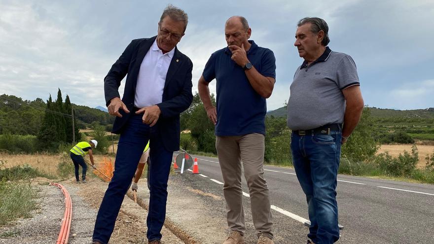 Isidre Felip, Jordi Xargay i Carles Fortiana, en la visita d&#039;obres