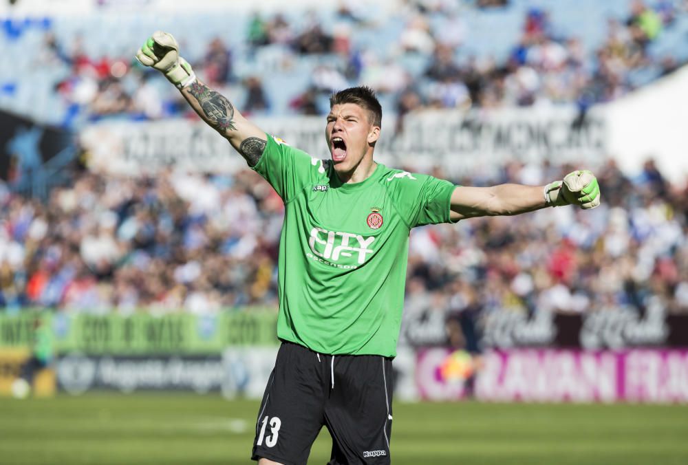 JORNADA 31 - SARAGOSSA 0 - GIRONA 3 - Demostració d'autoritat . El Girona s'imposa amb claredat a La Romareda i s'acosta a 3 punts de la zona de "play-off" · Mata, Herrera i Lekic liquiden un Saragossa inferior