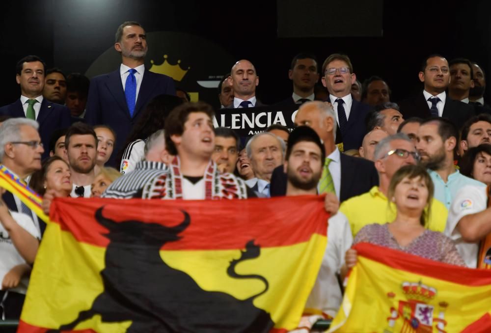 El Valencia y su afición celebran la Copa del Rey