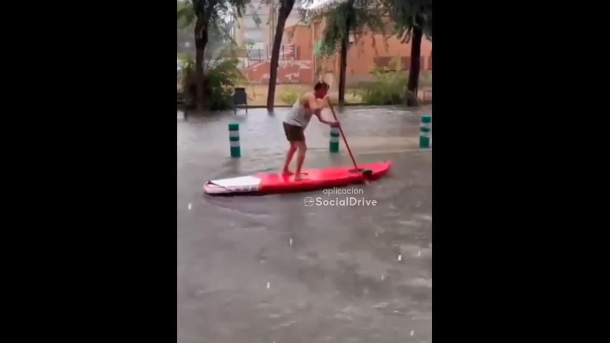 Paddle surf inundaciones